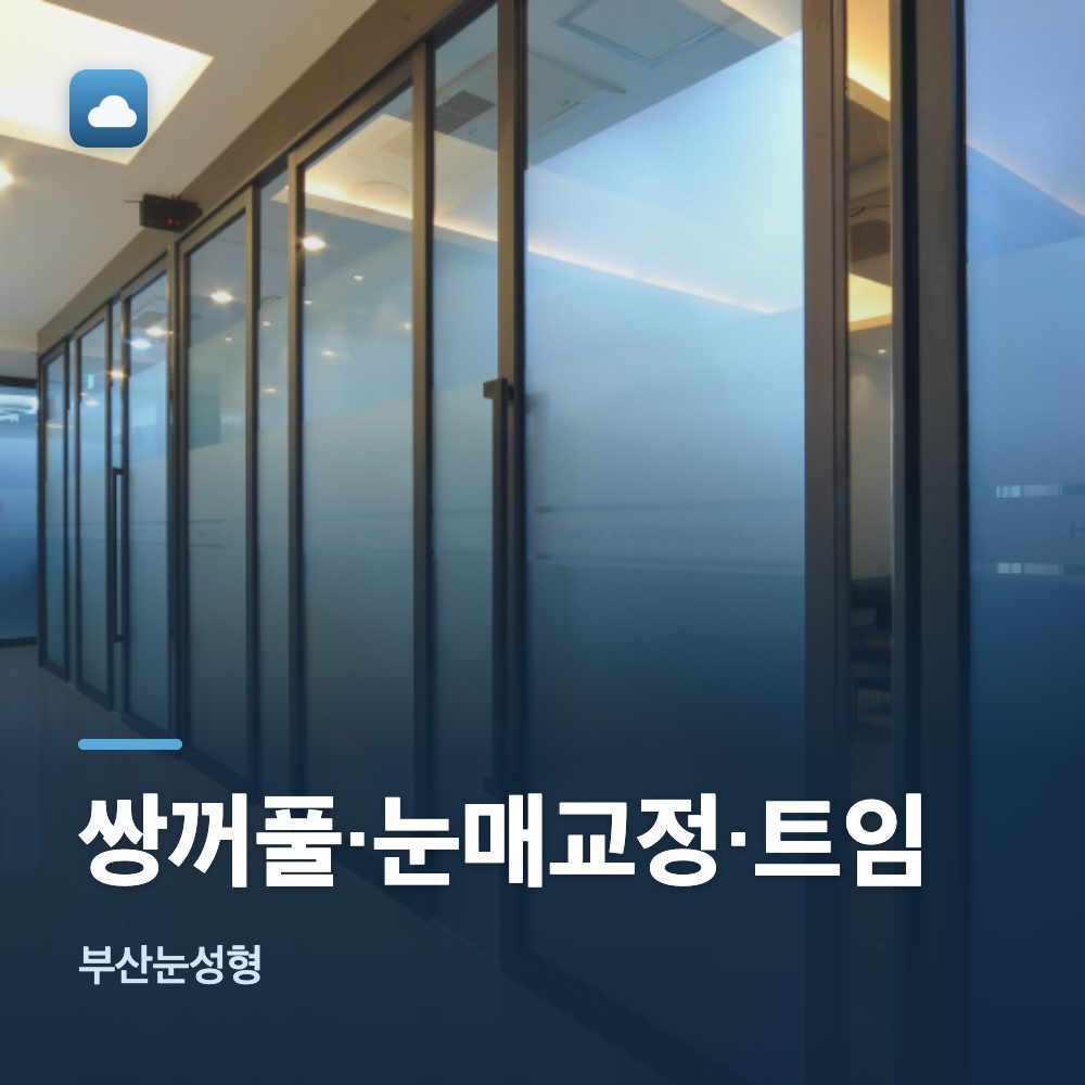 부산눈성형 쌍꺼풀·눈매교정·트임